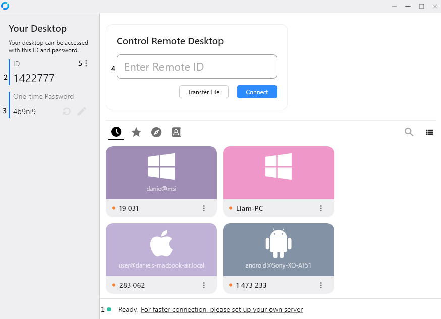 Numéro ID dans RustDesk